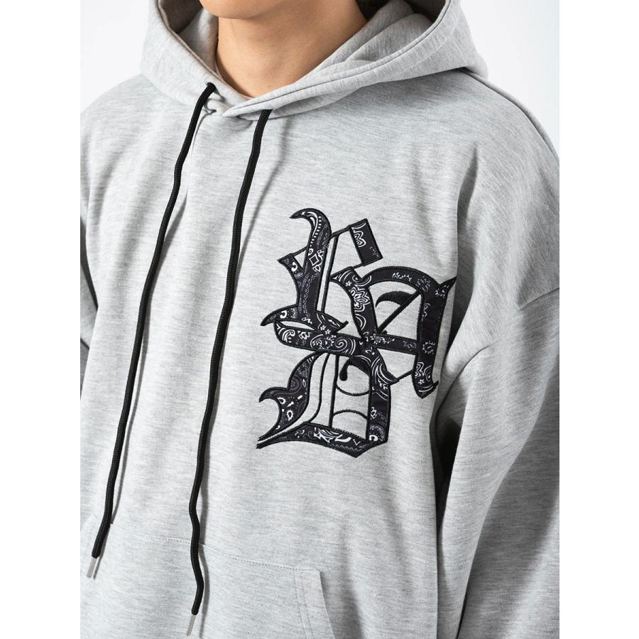 CVCビッグシルエットアップリケ刺繍パーカー メンズ ビッグシルエット オーバーサイズ ストリート系 韓国ファッション 韓国系 RE730 セブンサーティー | RE730 | 21