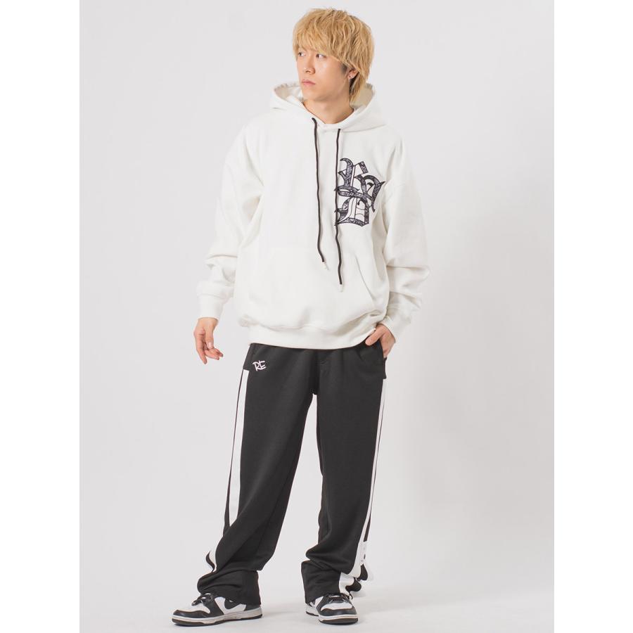 CVCビッグシルエットアップリケ刺繍パーカー メンズ ビッグシルエット オーバーサイズ ストリート系 韓国ファッション 韓国系 RE730 セブンサーティー | RE730 | 09