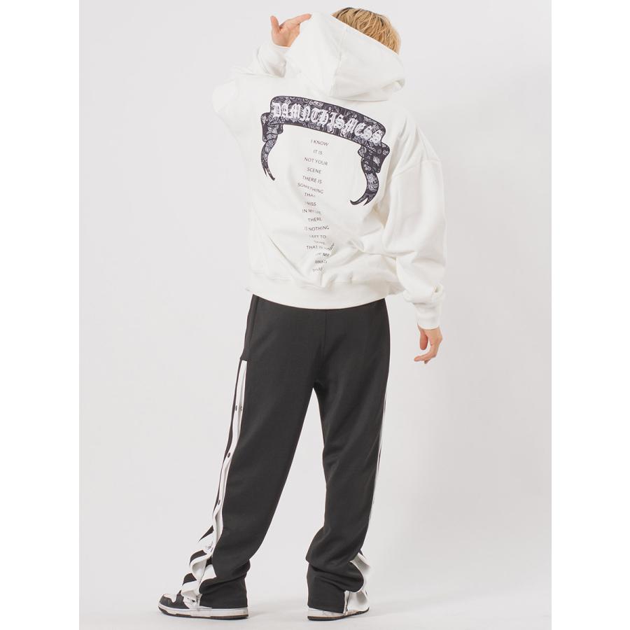 CVCビッグシルエットアップリケ刺繍パーカー メンズ ビッグシルエット オーバーサイズ ストリート系 韓国ファッション 韓国系 RE730 セブンサーティー | RE730 | 10