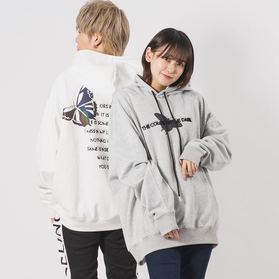 CVCビッグシルエットリフレクターパーカー メンズ ビッグシルエット オーバーサイズ ストリート系 韓国ファッション 韓国系 RE730 セブンサーティー | RE730