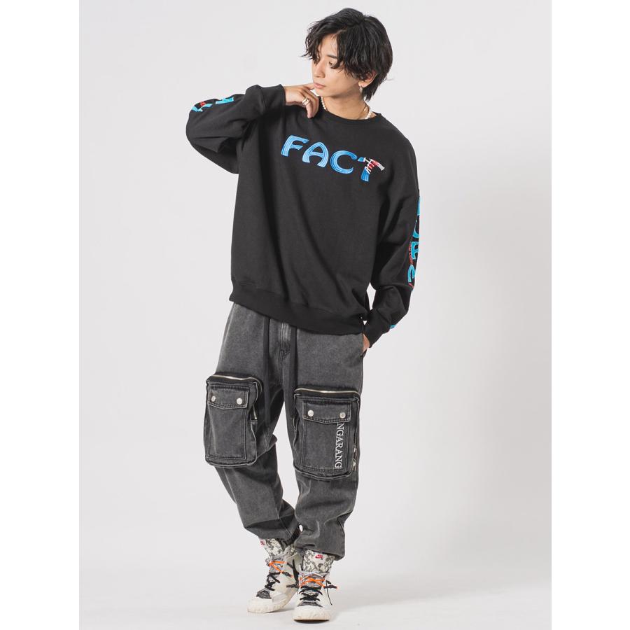 CVCビッグシルエットアップリケトレーナー メンズ ビッグシルエット オーバーサイズ ストリート系 韓国ファッション 韓国系 RE730 セブンサーティー | RE730 | 15