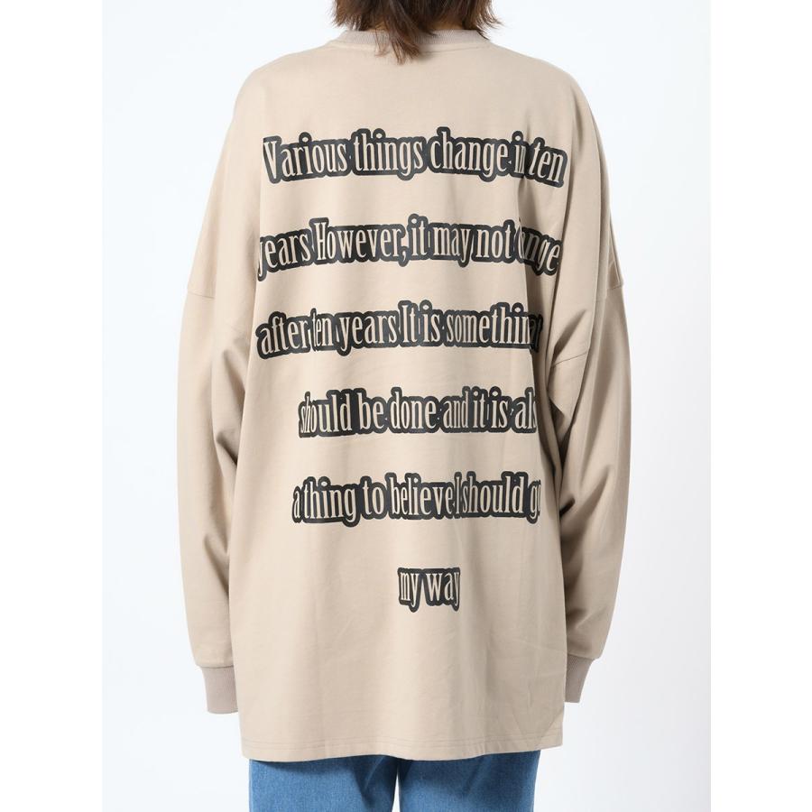 フォトプリントモンスターシルエットロンTシャツ メンズ ビッグシルエット オーバーサイズ ストリート系 韓国ファッション 韓国系 RE730 セブンサーティー | RE730 | 19