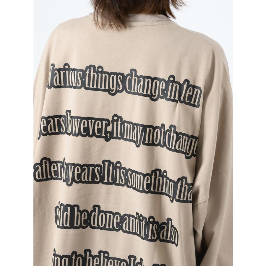 フォトプリントモンスターシルエットロンTシャツ メンズ ビッグシルエット オーバーサイズ ストリート系 韓国ファッション 韓国系 RE730 セブンサーティー | RE730 | 21