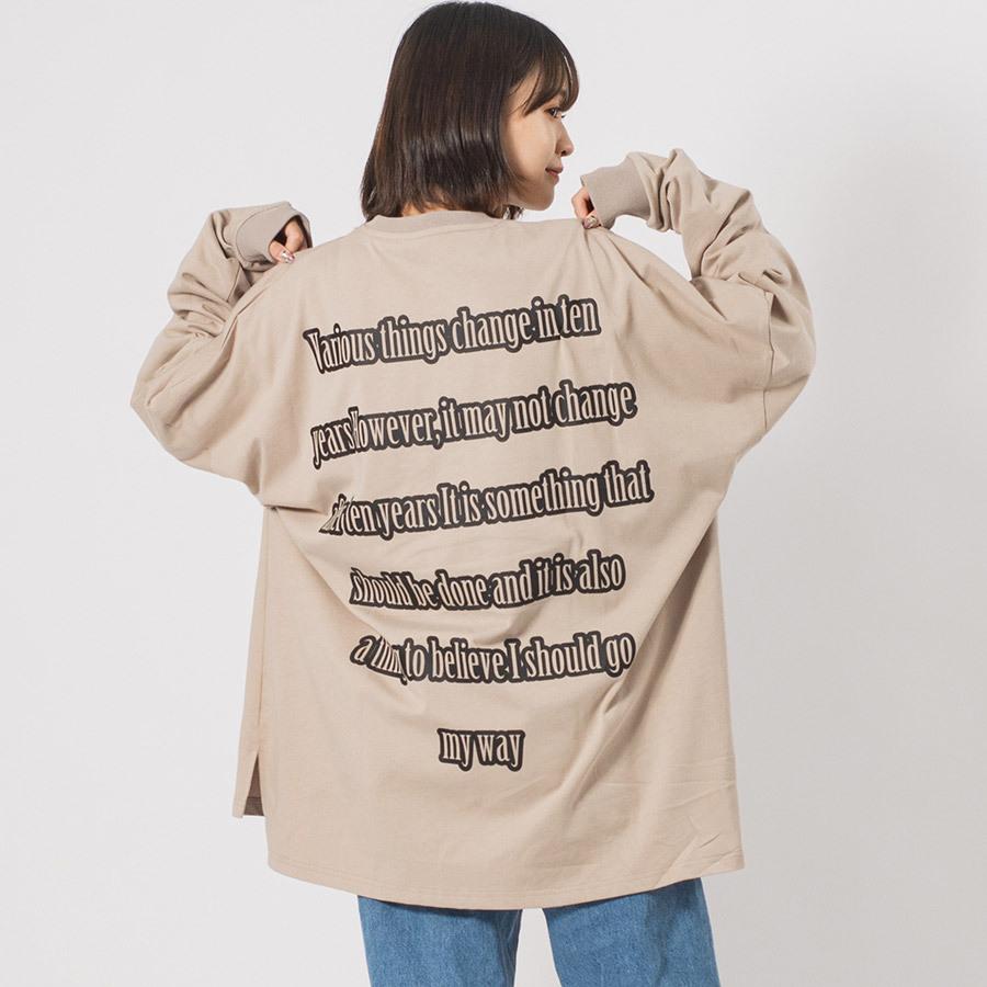 フォトプリントモンスターシルエットロンTシャツ メンズ ビッグシルエット オーバーサイズ ストリート系 韓国ファッション 韓国系 RE730 セブンサーティー | RE730 | 05