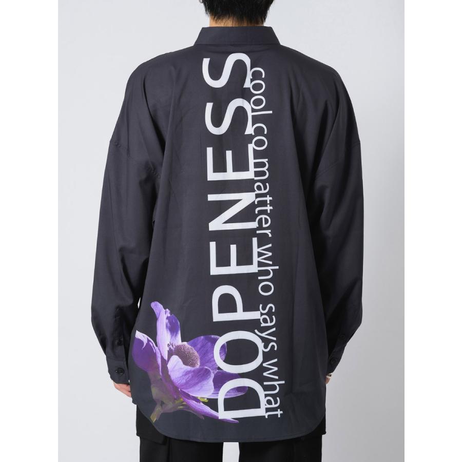 ロング丈フラワープリントドルマンシャツ メンズ ビッグシルエット オーバーサイズ ストリート系 韓国ファッション 韓国系 RE730 セブンサーティー | RE730 | 16