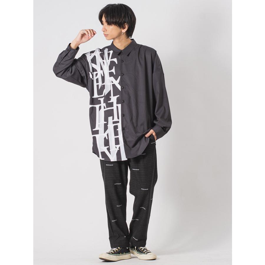 ロング丈バックジップドルマンシャツ メンズ ビッグシルエット オーバーサイズ ストリート系 韓国ファッション 韓国系 RE730 セブンサーティー | RE730 | 12