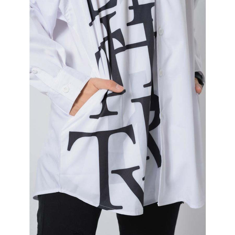 ロング丈バックジップドルマンシャツ メンズ ビッグシルエット オーバーサイズ ストリート系 韓国ファッション 韓国系 RE730 セブンサーティー | RE730 | 18