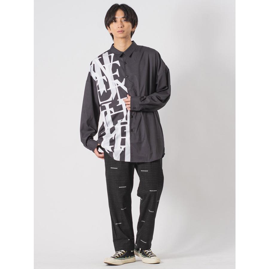 ロング丈バックジップドルマンシャツ メンズ ビッグシルエット オーバーサイズ ストリート系 韓国ファッション 韓国系 RE730 セブンサーティー | RE730 | 10