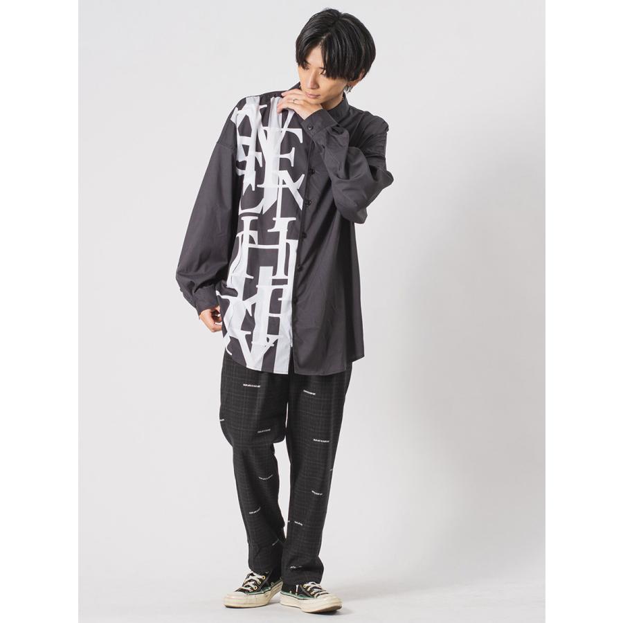 ロング丈バックジップドルマンシャツ メンズ ビッグシルエット オーバーサイズ ストリート系 韓国ファッション 韓国系 RE730 セブンサーティー | RE730 | 11