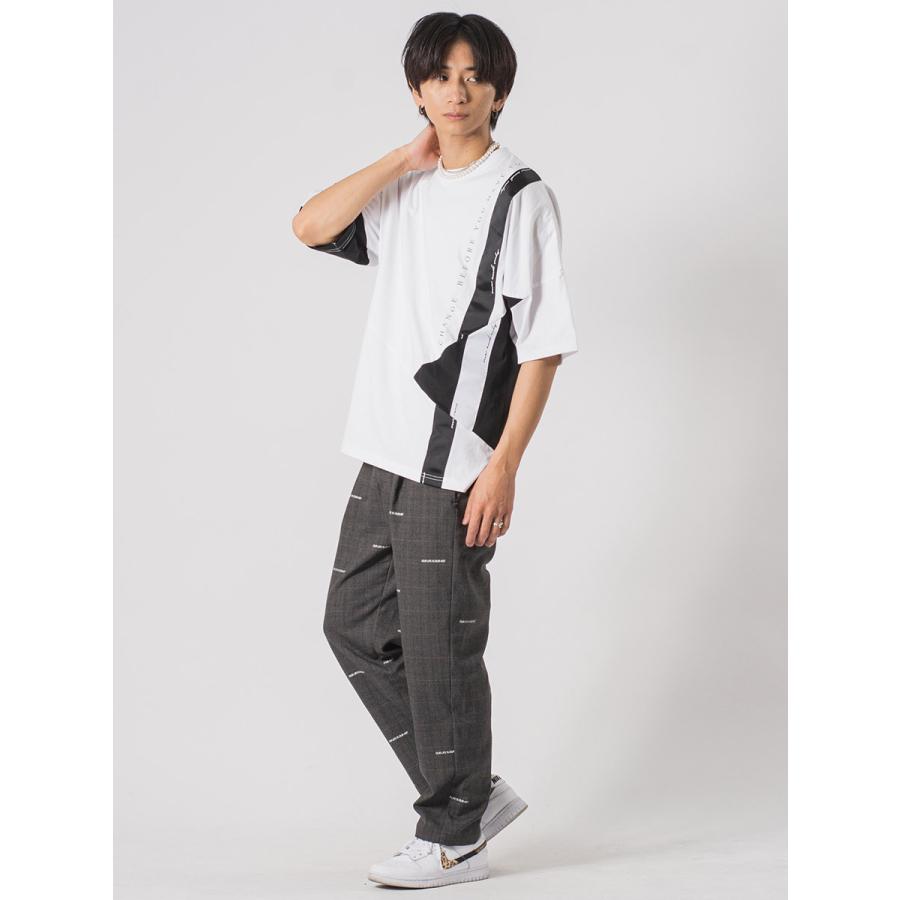 アシンメトリードルマンTシャツ メンズ ビッグシルエット オーバーサイズ ストリート系 韓国ファッション 韓国系 RE730 セブンサーティー | RE730 | 08