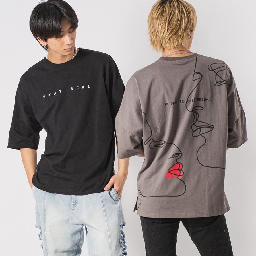 RUNSEOKJIN フェイス Tシャツ Mサイズ　公式 大きいサイズ メンズ THE NORTH FACE (ザ ノースフェイス) ロゴ