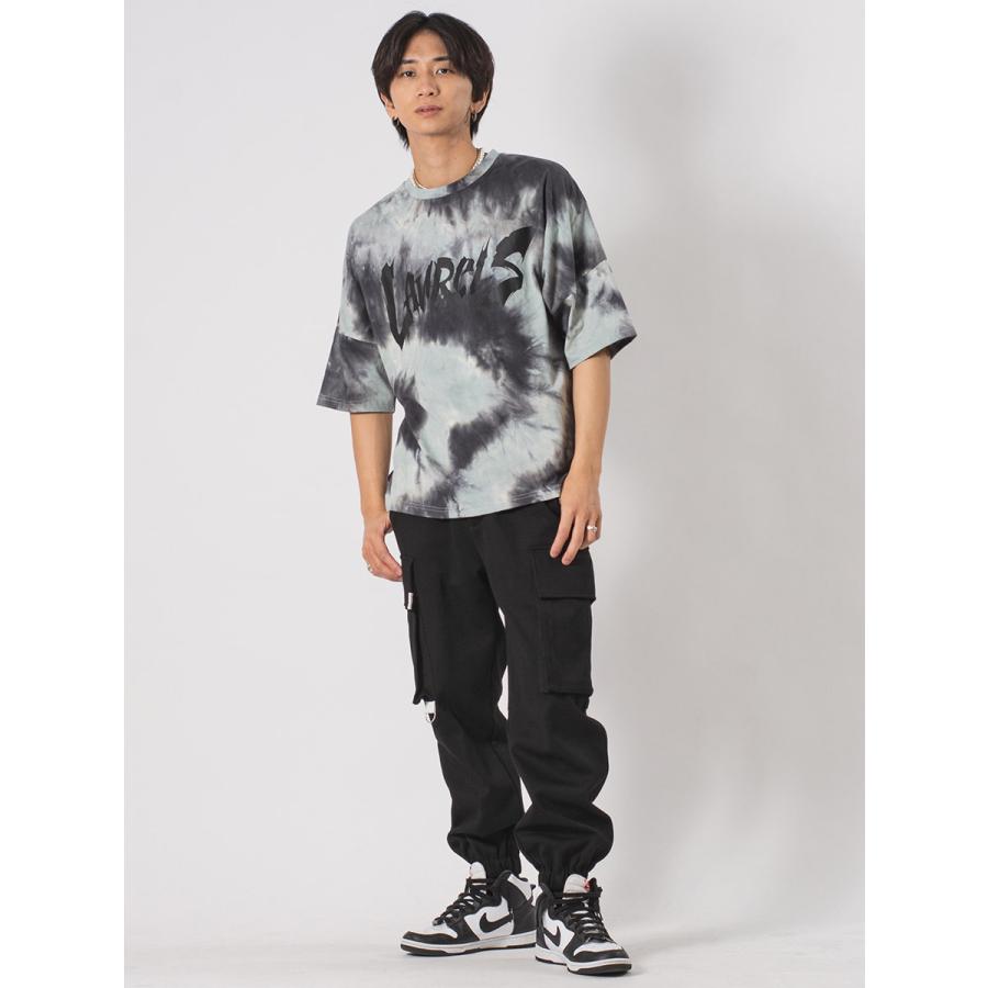 タイダイドルマンTシャツ メンズ ビッグシルエット オーバーサイズ ストリート系 韓国ファッション 韓国系 RE730 セブンサーティー | RE730 | 15