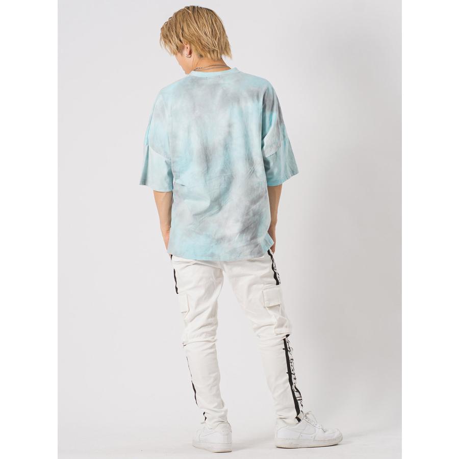 タイダイドルマンTシャツ メンズ ビッグシルエット オーバーサイズ ストリート系 韓国ファッション 韓国系 RE730 セブンサーティー | RE730 | 10