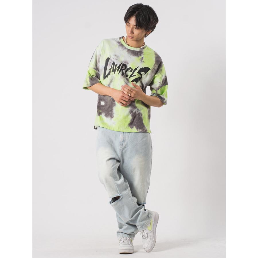 タイダイドルマンTシャツ メンズ ビッグシルエット オーバーサイズ ストリート系 韓国ファッション 韓国系 RE730 セブンサーティー | RE730 | 11