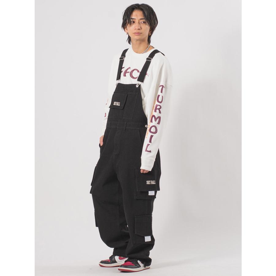 ルーズカーゴオーバーオール メンズ ワイドパンツ オーバーサイズ ユニセックス ストリート系 韓国ファッション 韓国系 RE730 セブンサーティー | RE730 | 13