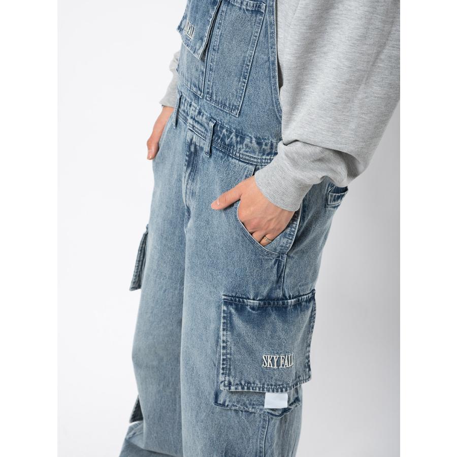 ルーズカーゴオーバーオール メンズ ワイドパンツ オーバーサイズ ユニセックス ストリート系 韓国ファッション 韓国系 RE730 セブンサーティー | RE730 | 17