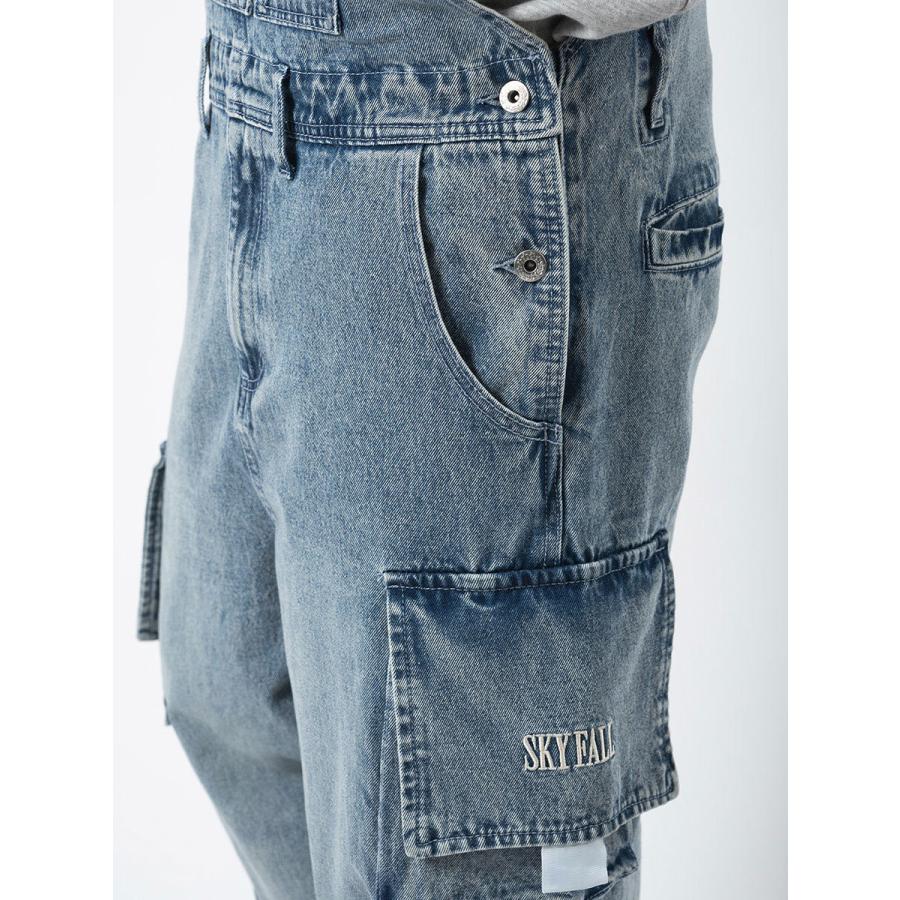 ルーズカーゴオーバーオール メンズ ワイドパンツ オーバーサイズ ユニセックス ストリート系 韓国ファッション 韓国系 RE730 セブンサーティー | RE730 | 18