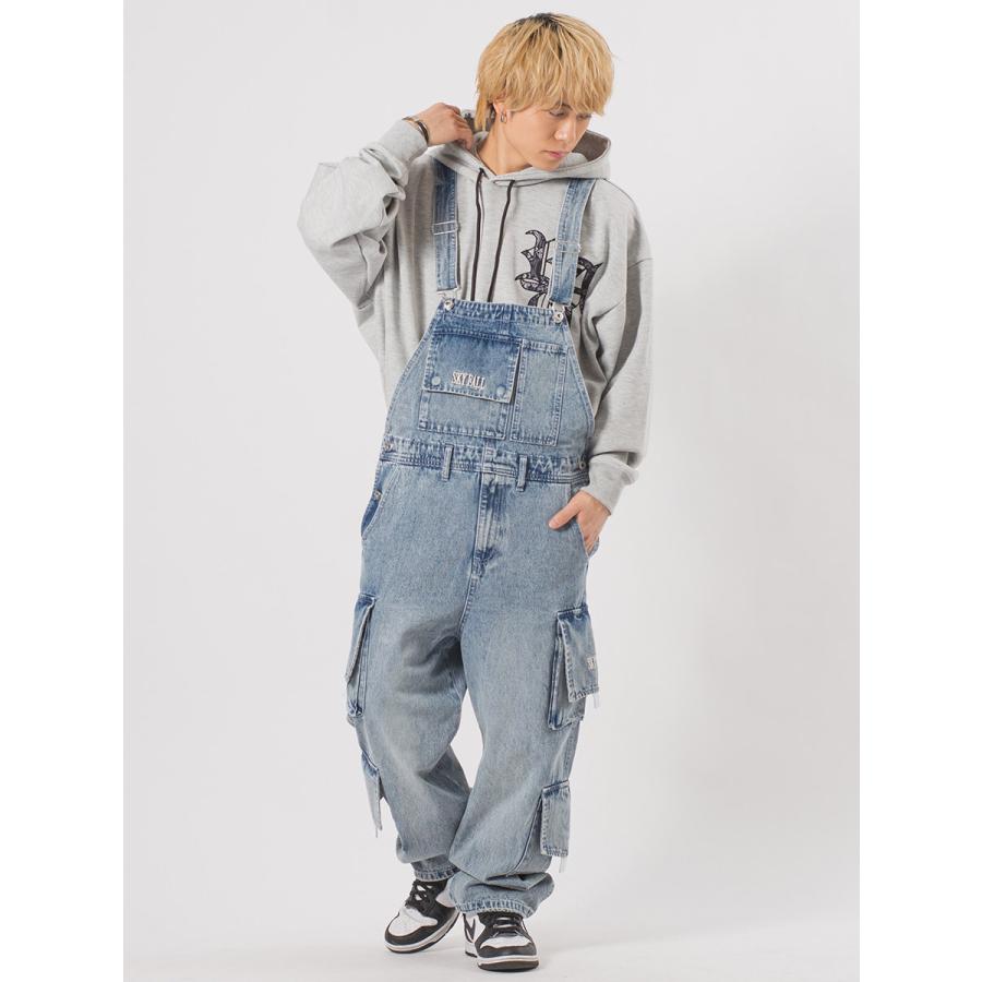 ルーズカーゴオーバーオール メンズ ワイドパンツ オーバーサイズ ユニセックス ストリート系 韓国ファッション 韓国系 RE730 セブンサーティー | RE730 | 06