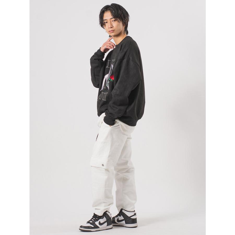 パッチワークベイカーカーゴパンツ メンズ ワイドパンツ ミリタリー オーバーサイズ ストリート系 韓国ファッション 韓国系 RE730 セブンサーティー | RE730 | 13