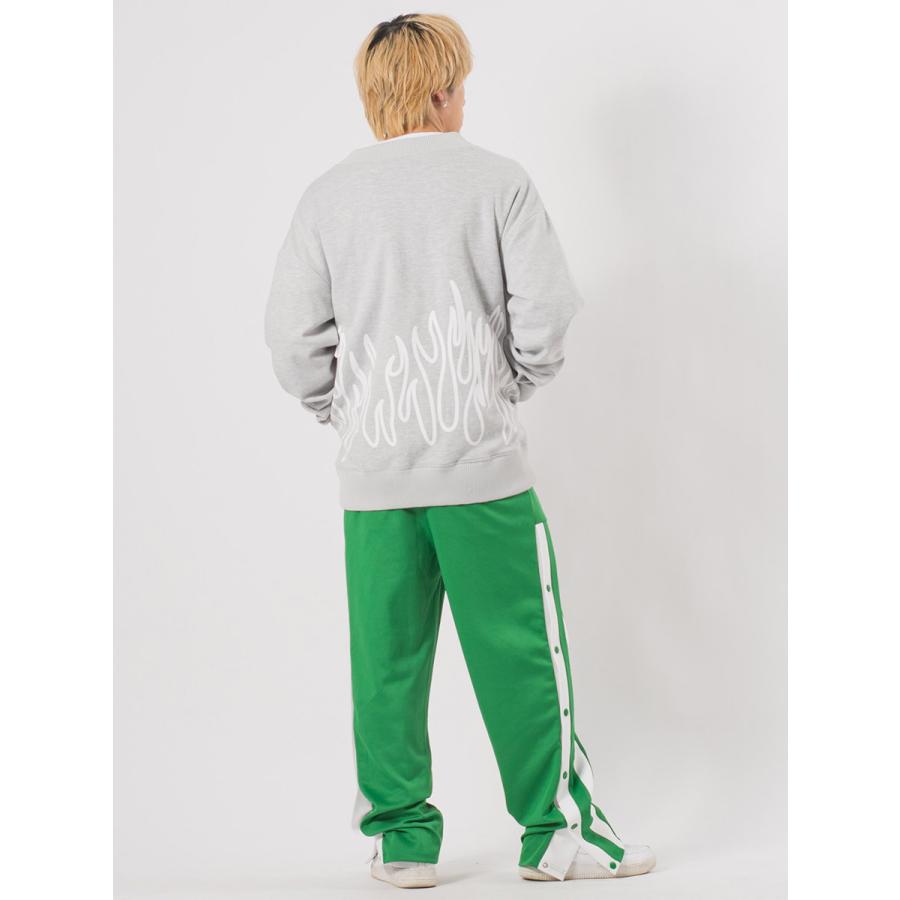 サイドボタンラインパンツ メンズ ワイドパンツ ジャージ スウェットパンツ ストリート系 韓国ファッション 韓国系 RE730 セブンサーティー | RE730 | 13