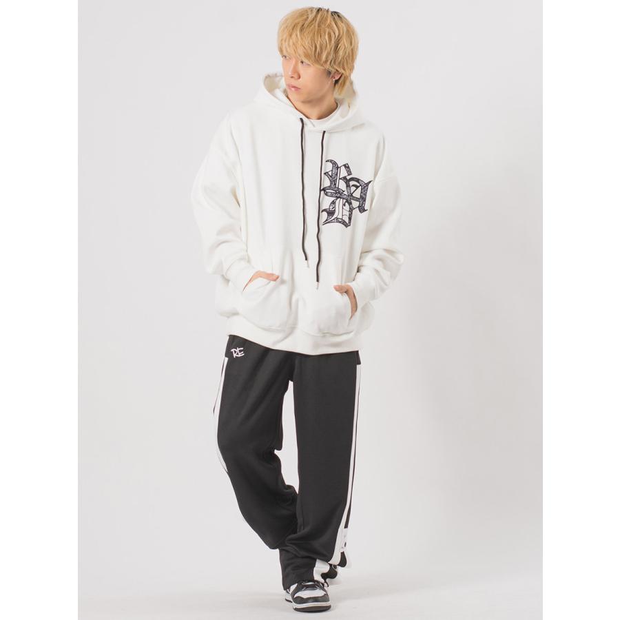 サイドボタンラインパンツ メンズ ワイドパンツ ジャージ スウェットパンツ ストリート系 韓国ファッション 韓国系 RE730 セブンサーティー | RE730 | 14