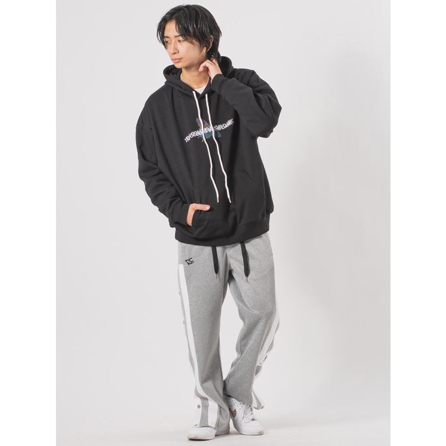 サイドボタンラインパンツ メンズ ワイドパンツ ジャージ スウェットパンツ ストリート系 韓国ファッション 韓国系 RE730 セブンサーティー | RE730 | 07