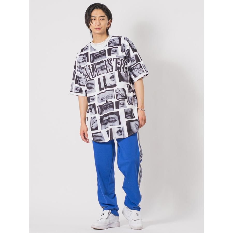 ビッグシルエット総柄ビッグベースボールシャツ メンズ ビッグシルエット オーバーサイズ ストリート系 韓国ファッション 韓国系 RE730 セブンサーティー | RE730 | 16