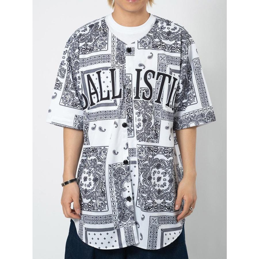 ビッグシルエット総柄ビッグベースボールシャツ メンズ ビッグシルエット オーバーサイズ ストリート系 韓国ファッション 韓国系 RE730 セブンサーティー | RE730 | 19