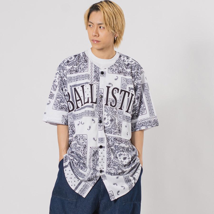 ビッグシルエット総柄ビッグベースボールシャツ メンズ ビッグシルエット オーバーサイズ ストリート系 韓国ファッション 韓国系 RE730 セブンサーティー | RE730 | 04