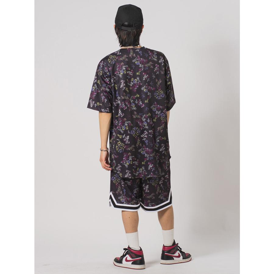 ビッグシルエット総柄ビッグベースボールシャツ メンズ ビッグシルエット オーバーサイズ ストリート系 韓国ファッション 韓国系 RE730 セブンサーティー | RE730 | 09