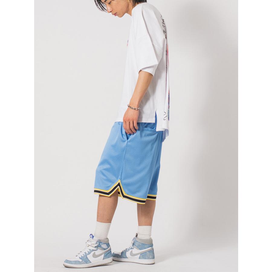 メッシュバスケショーツ メンズ ショートパンツ ワイドパンツ ビッグシルエット オーバーサイズ ストリート系 韓国ファッション 韓国系 RE730 セブンサーティー | RE730 | 13