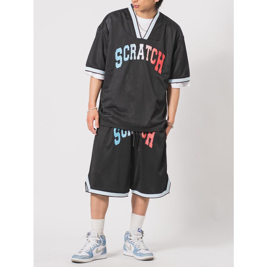 メッシュバスケショーツ メンズ ショートパンツ ワイドパンツ ビッグシルエット オーバーサイズ ストリート系 韓国ファッション 韓国系 RE730 セブンサーティー | RE730 | 15