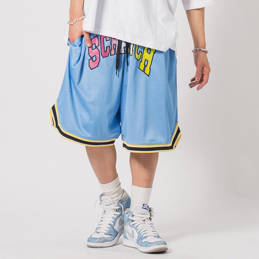 メッシュバスケショーツ メンズ ショートパンツ ワイドパンツ ビッグシルエット オーバーサイズ ストリート系 韓国ファッション 韓国系 RE730 セブンサーティー | RE730 | 05