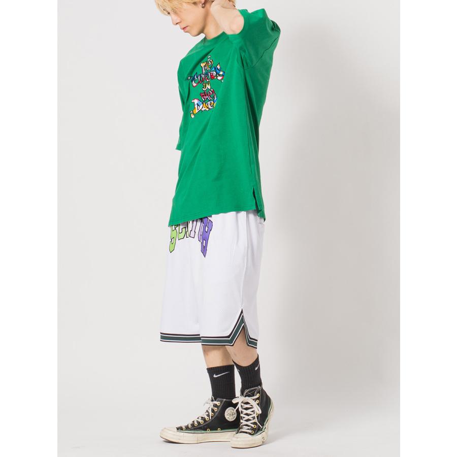 メッシュバスケショーツ メンズ ショートパンツ ワイドパンツ ビッグシルエット オーバーサイズ ストリート系 韓国ファッション 韓国系 RE730 セブンサーティー | RE730 | 09