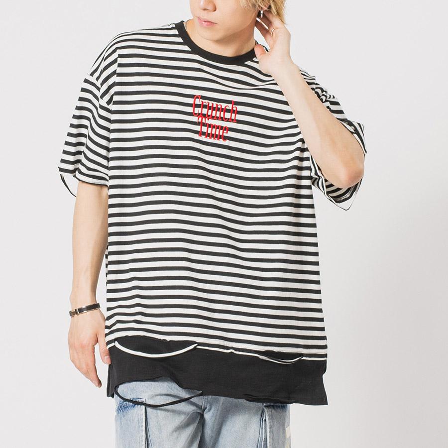 RUNSEOKJIN 顔Tシャツ Sサイズ RUNSEOKJIN in JAPAN] V-NECK S/S T