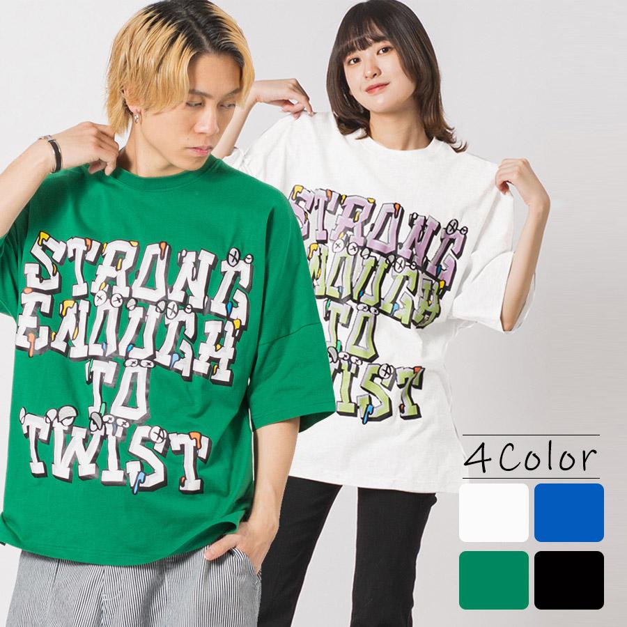 ビッグシルエットロゴプリントドルマンTシャツ メンズ ビッグシルエット オーバーサイズ ストリート系 韓国ファッション 韓国系 RE730 セブンサーティー | RE730