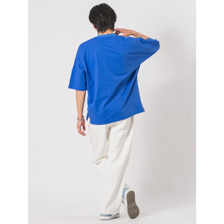 ビッグシルエットロゴプリントドルマンTシャツ メンズ ビッグシルエット オーバーサイズ ストリート系 韓国ファッション 韓国系 RE730 セブンサーティー | RE730 | 14