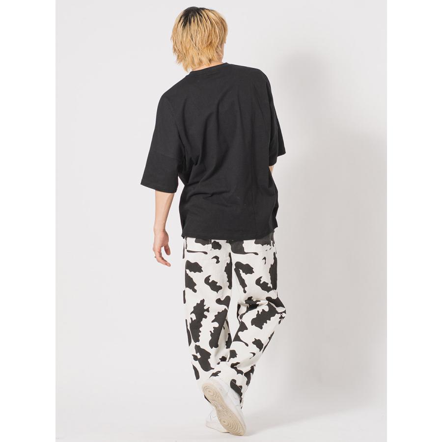 ビッグシルエットロゴプリントドルマンTシャツ メンズ ビッグシルエット オーバーサイズ ストリート系 韓国ファッション 韓国系 RE730 セブンサーティー | RE730 | 20