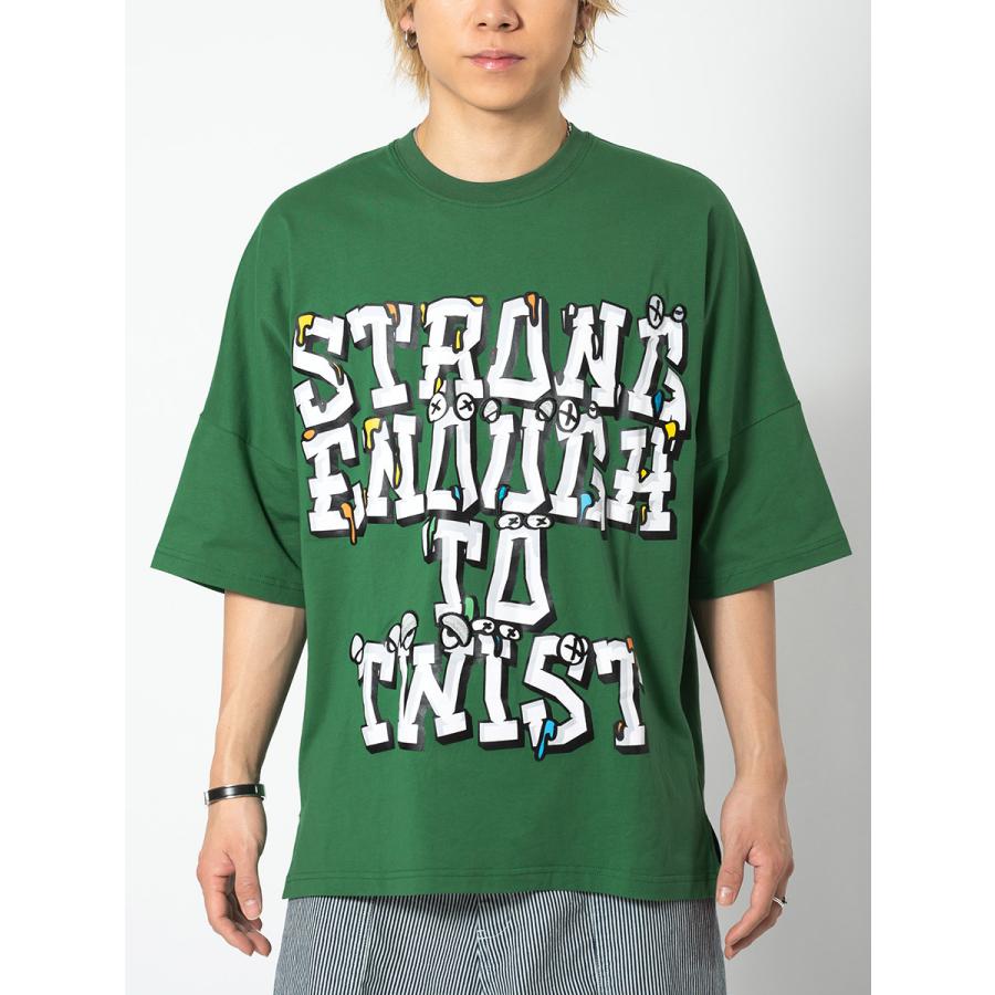 ビッグシルエットロゴプリントドルマンTシャツ メンズ ビッグシルエット オーバーサイズ ストリート系 韓国ファッション 韓国系 RE730 セブンサーティー | RE730 | 21