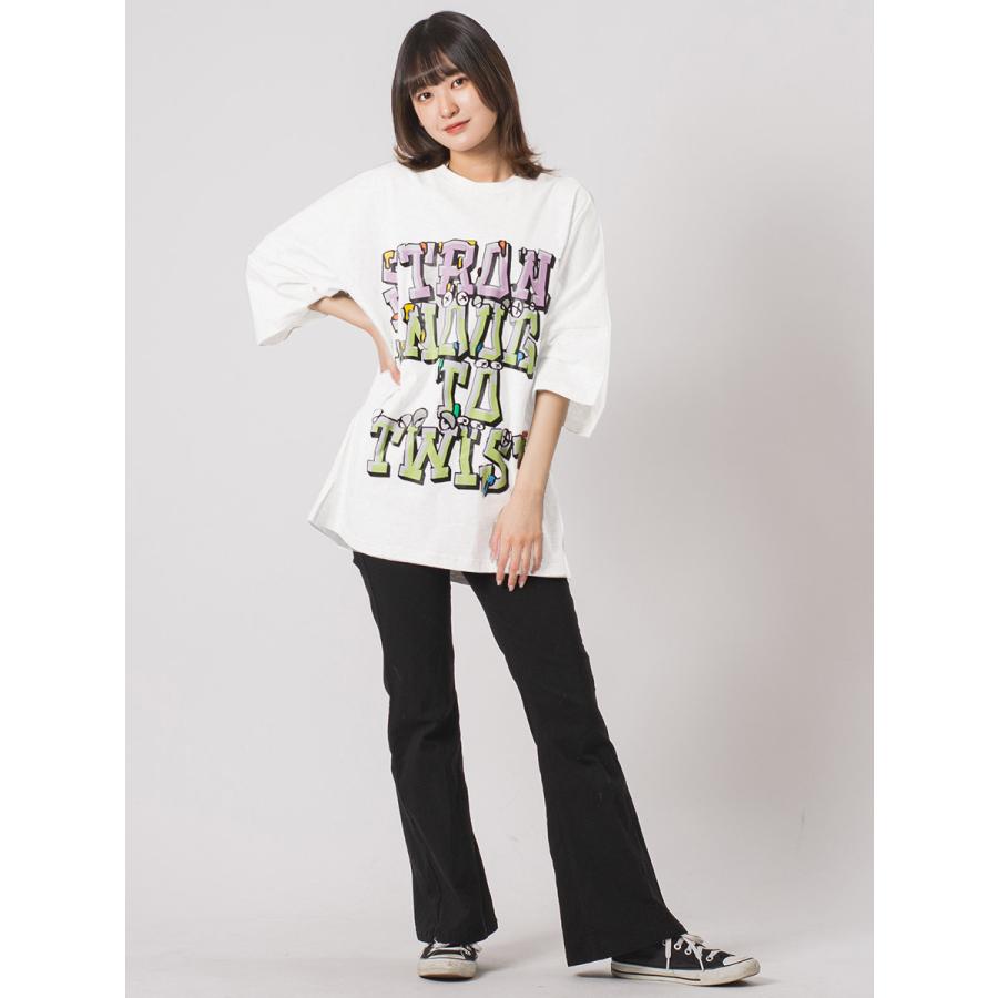 ビッグシルエットロゴプリントドルマンTシャツ メンズ ビッグシルエット オーバーサイズ ストリート系 韓国ファッション 韓国系 RE730 セブンサーティー | RE730 | 09