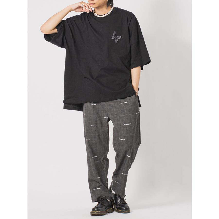 バタフライ刺繍モンスターシルエットTシャツ メンズ ビッグシルエット オーバーサイズ ストリート系 韓国ファッション 韓国系 RE730 セブンサーティー | RE730 | 16