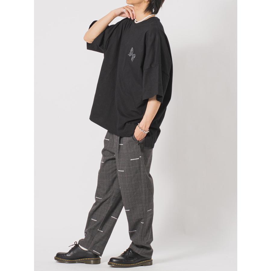 バタフライ刺繍モンスターシルエットTシャツ メンズ ビッグシルエット オーバーサイズ ストリート系 韓国ファッション 韓国系 RE730 セブンサーティー | RE730 | 17