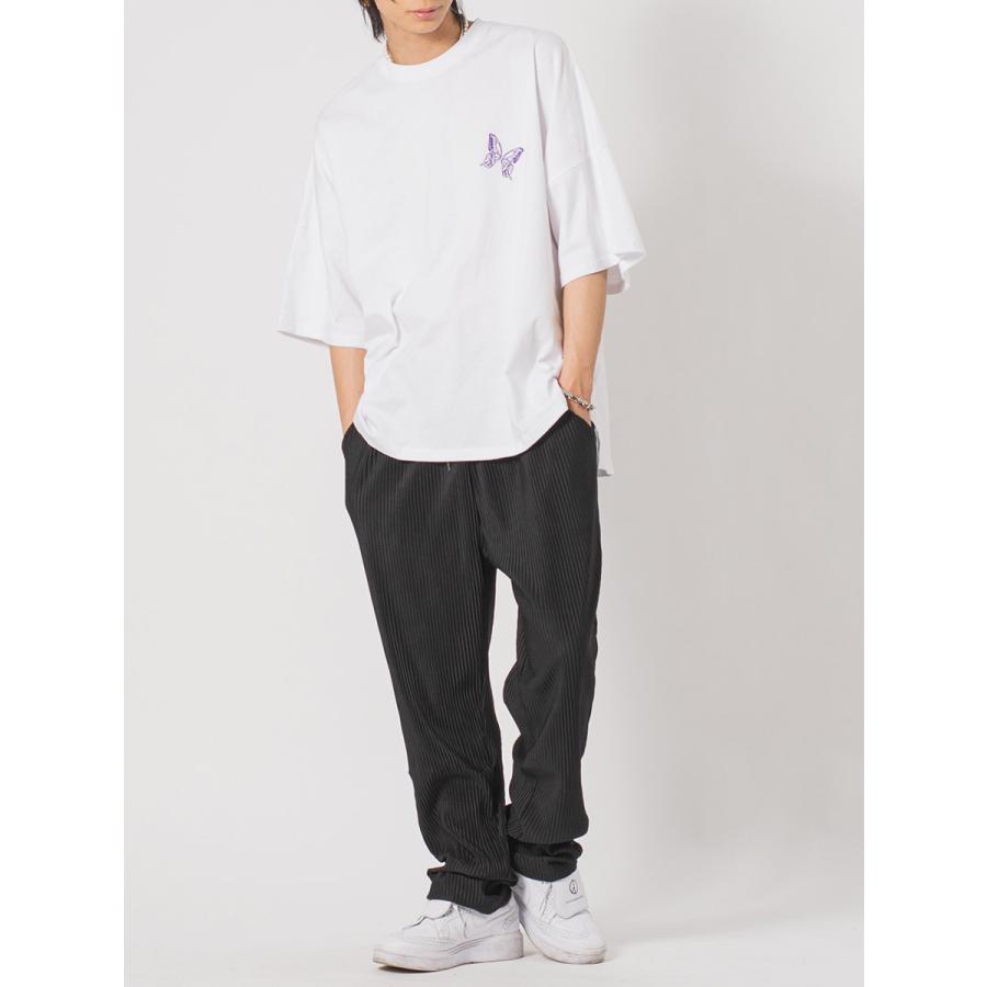 バタフライ刺繍モンスターシルエットTシャツ メンズ ビッグシルエット オーバーサイズ ストリート系 韓国ファッション 韓国系 RE730 セブンサーティー | RE730 | 07