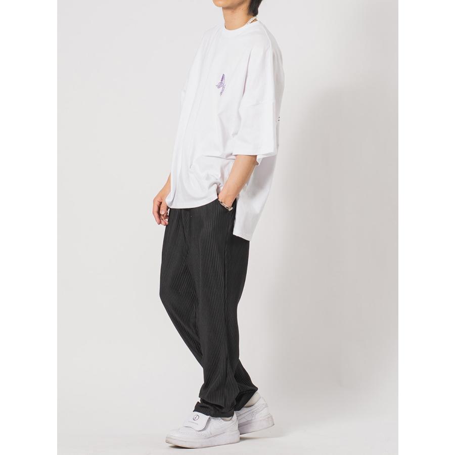 バタフライ刺繍モンスターシルエットTシャツ メンズ ビッグシルエット オーバーサイズ ストリート系 韓国ファッション 韓国系 RE730 セブンサーティー | RE730 | 09