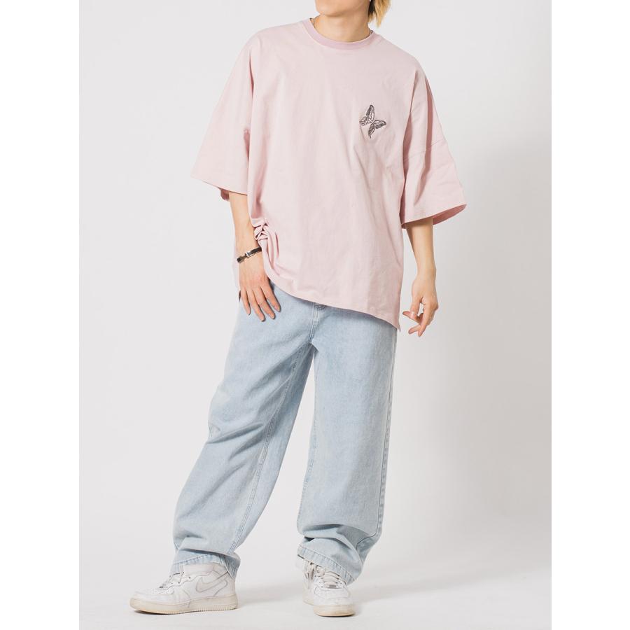 バタフライ刺繍モンスターシルエットTシャツ メンズ ビッグシルエット オーバーサイズ ストリート系 韓国ファッション 韓国系 RE730 セブンサーティー | RE730 | 11