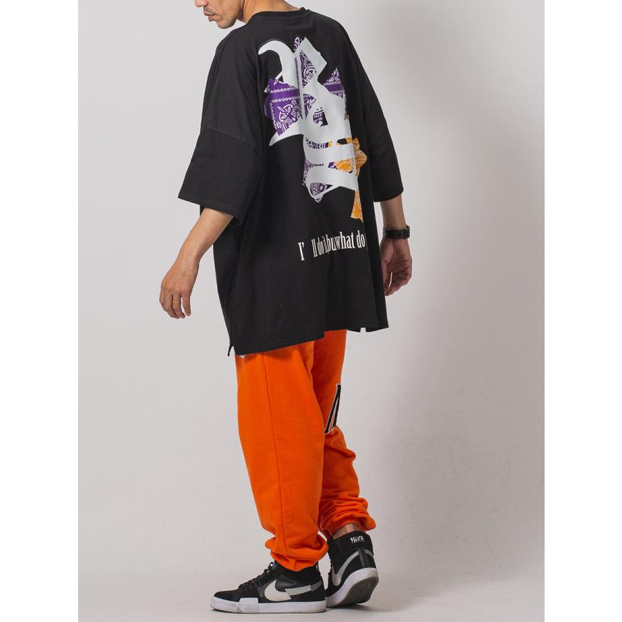 クロスアップリケモンスターシルエットTシャツ メンズ ビッグシルエット オーバーサイズ ストリート系 韓国ファッション 韓国系 RE730 セブンサーティー | RE730 | 17