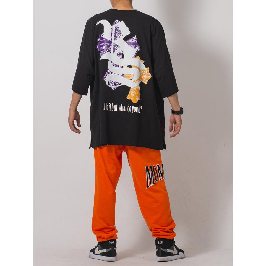 クロスアップリケモンスターシルエットTシャツ メンズ ビッグシルエット オーバーサイズ ストリート系 韓国ファッション 韓国系 RE730 セブンサーティー | RE730 | 18