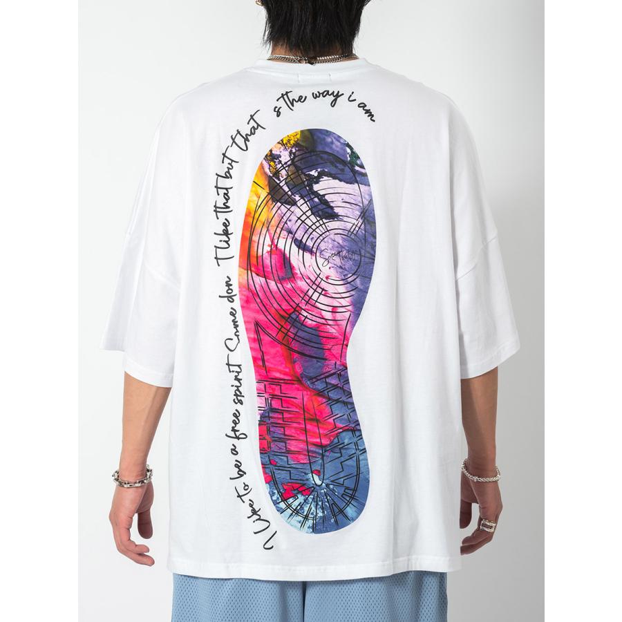 スニーカープリントモンスターシルエットTシャツ メンズ ビッグシルエット オーバーサイズ ストリート系 韓国ファッション 韓国系 RE730 セブンサーティー | RE730 | 22
