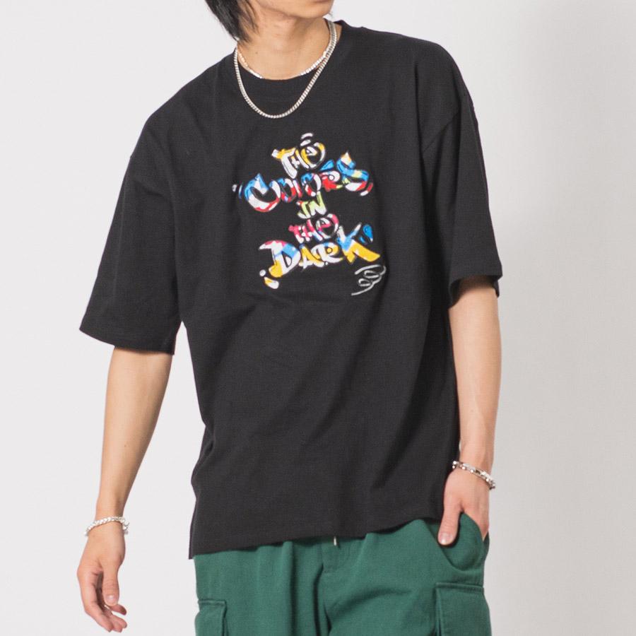 ロゴ刺繍ビッグTシャツ メンズ ビッグシルエット オーバーサイズ ストリート系 韓国ファッション 韓国系 RE730 セブンサーティー | RE730 | 08