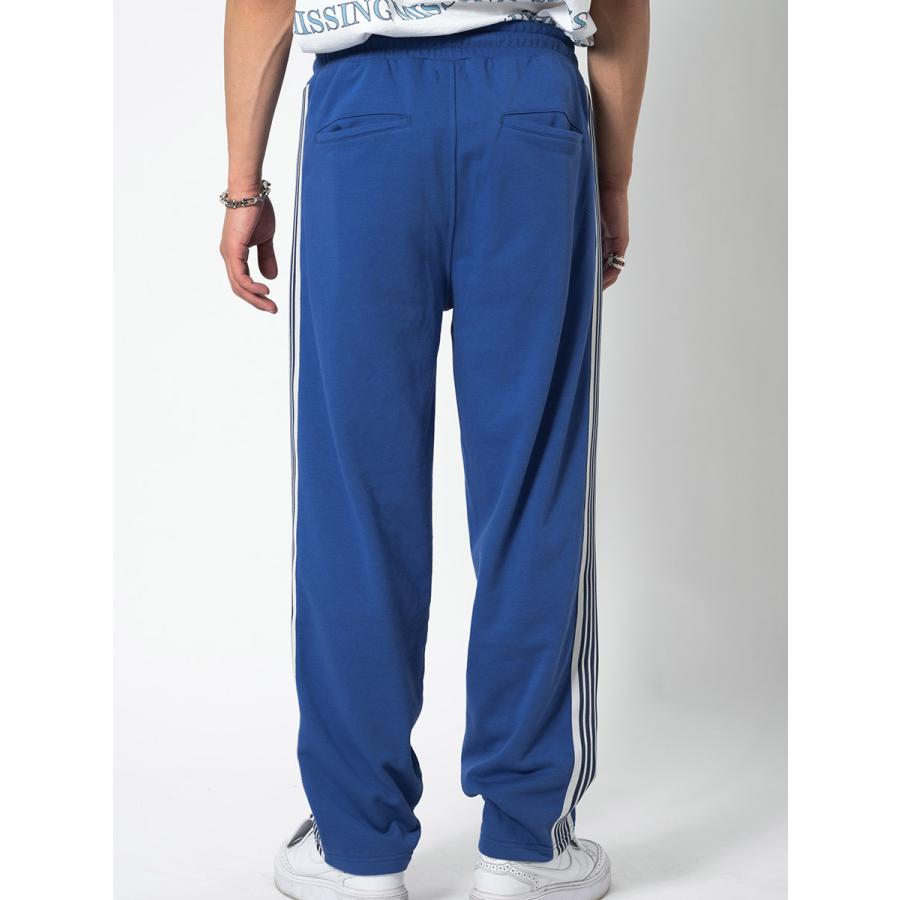 裏毛ラインストレートパンツ メンズ ワイドパンツ ビッグシルエット オーバーサイズ ストリート系 韓国ファッション 韓国系 RE730 セブンサーティー | RE730 | 21